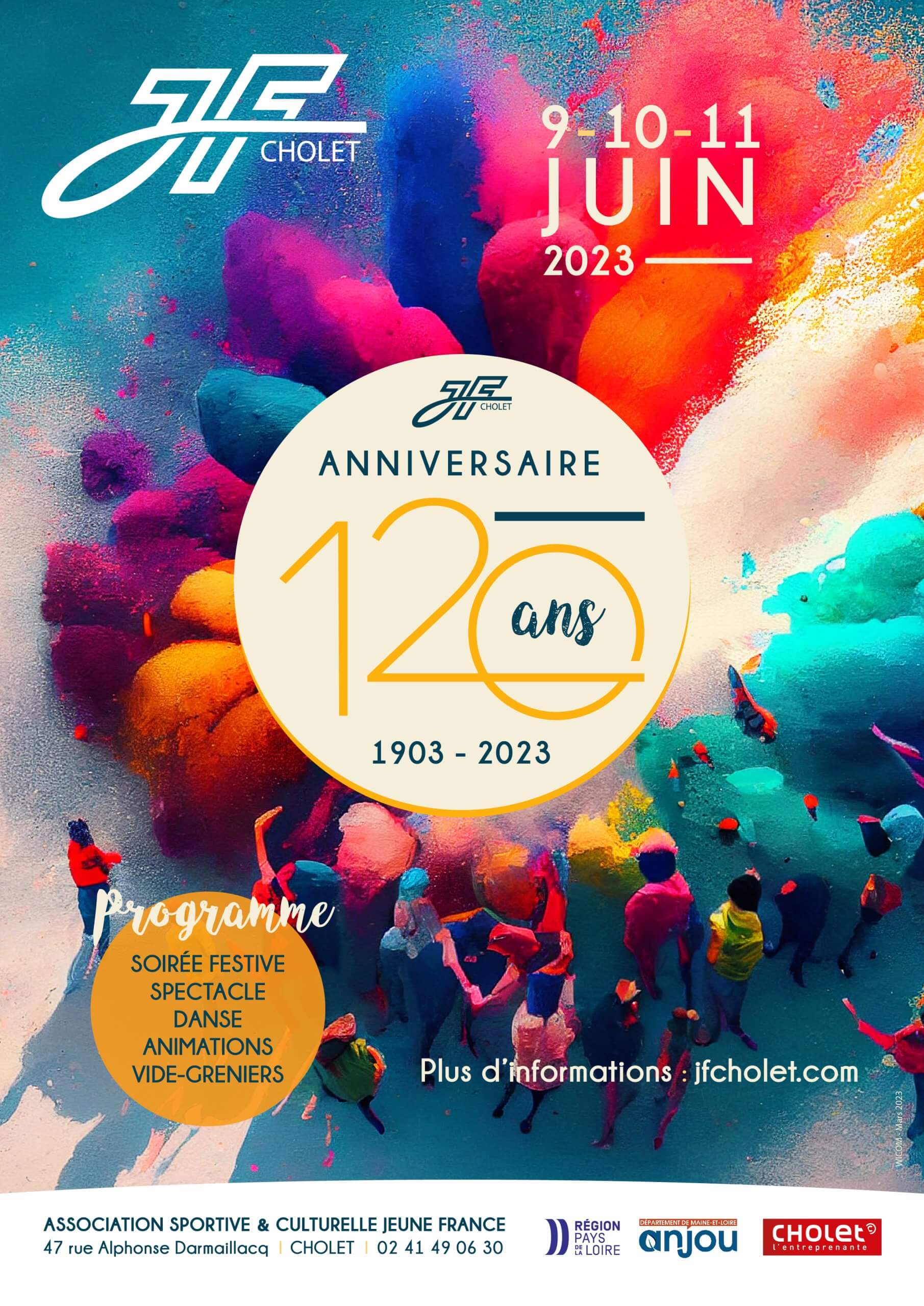 Affiche pour les 120 ans de l'association